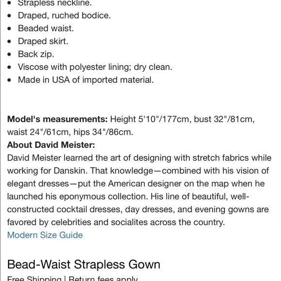 David Meister Evening Dress - Picture 6 of 6